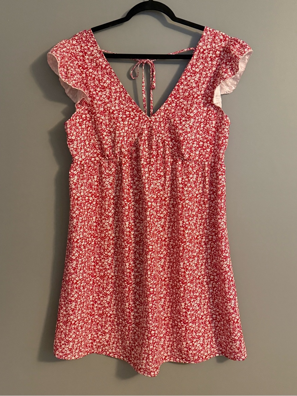 Amazon Women's Red Floral Mini Dress